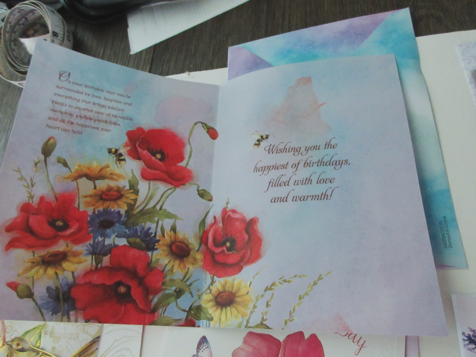 12 Happy Birthday Greeting Card/Envelops Someone Special Happiness 5 1/2″x7 3/4″