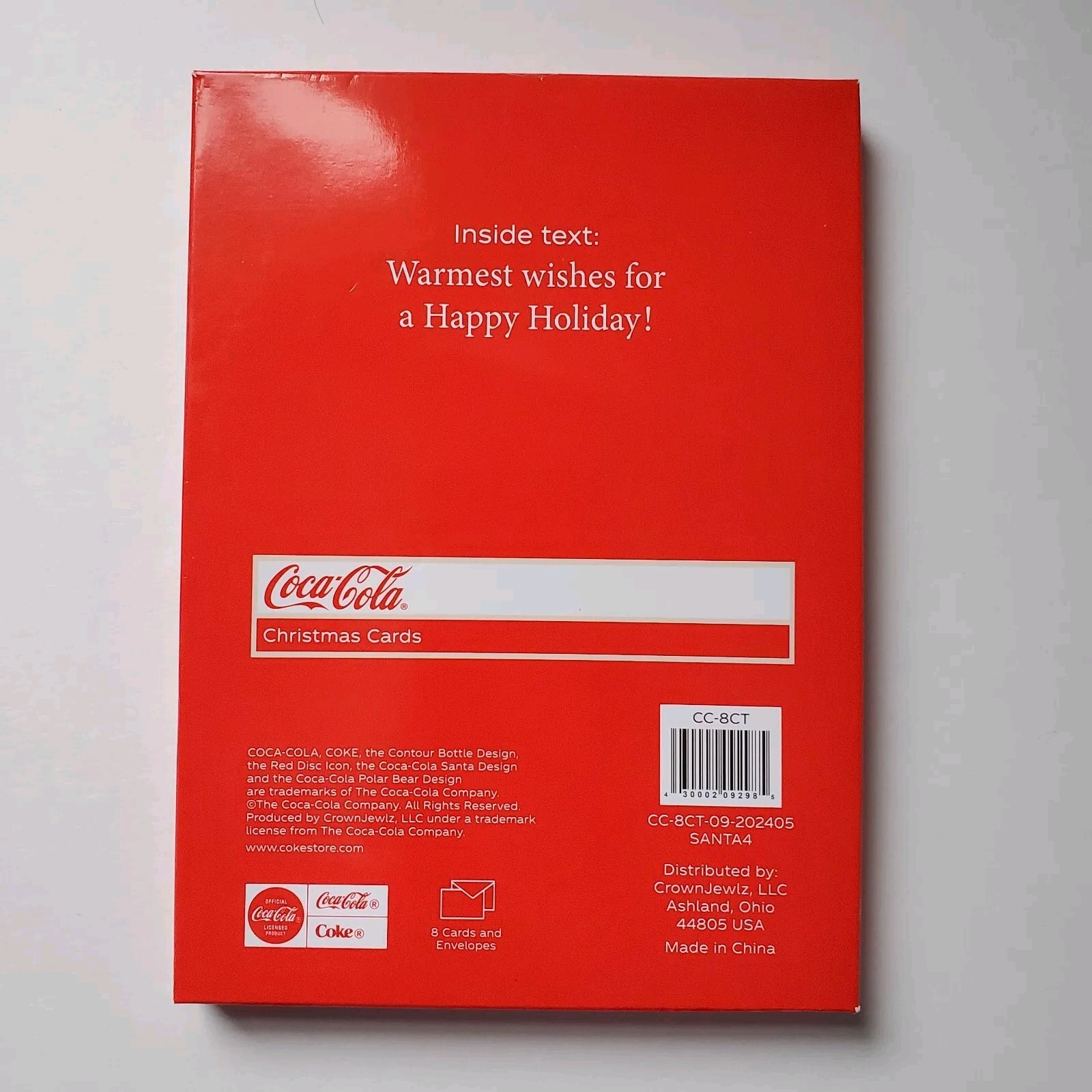 6 Boxes Coca Cola Santa Polar Bear Dog Coke Bottle Christmas Cards 8 Count Each