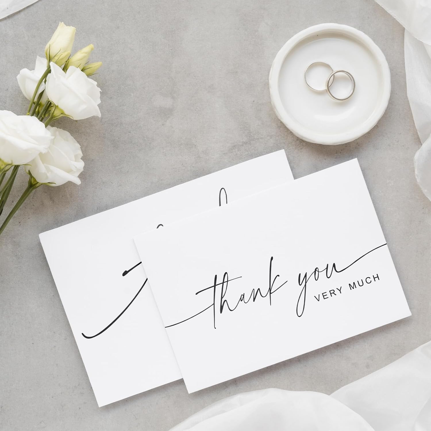 100 PACK Thank You Cards Bulk with Kraft Envelopes and Matching Stickers, 4X6 In