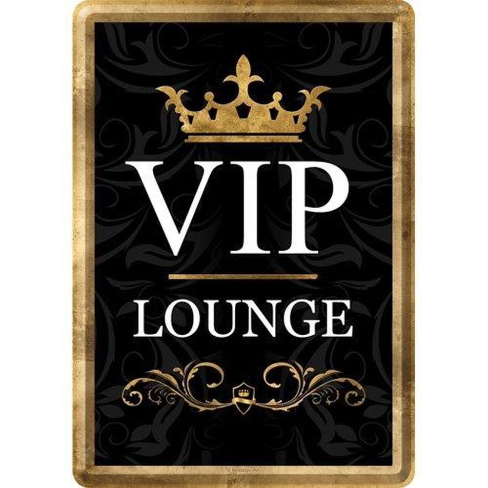 Tin postcard – 3 x 6 in – Achtung VIP Lounge