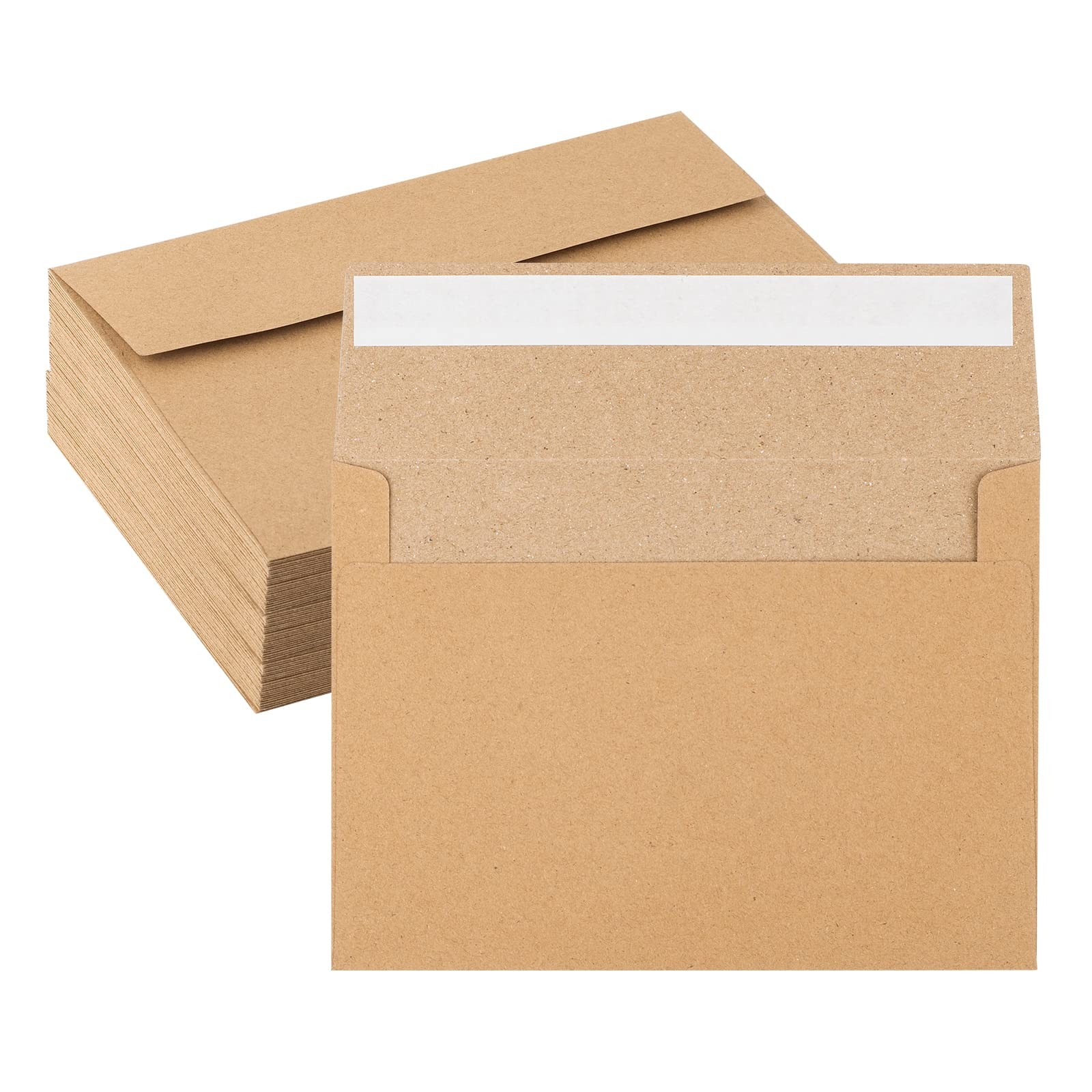 50 Pack Kraft Envelopes 4 x 6 Inch Brown Kraft Paper Envelopes for Invitatio…