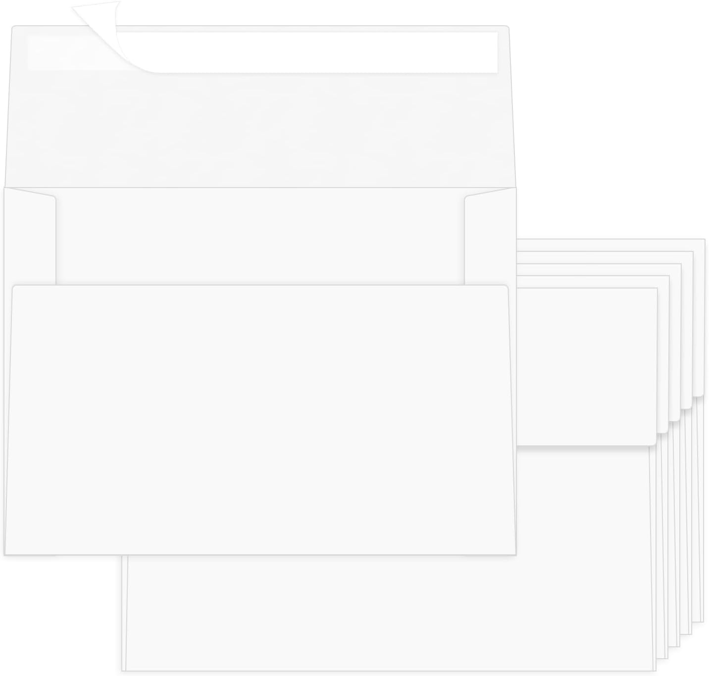 100 Pack A2 Envelopes White 4.375×5.75 Invitation Envelopes Self Seal for Weddin