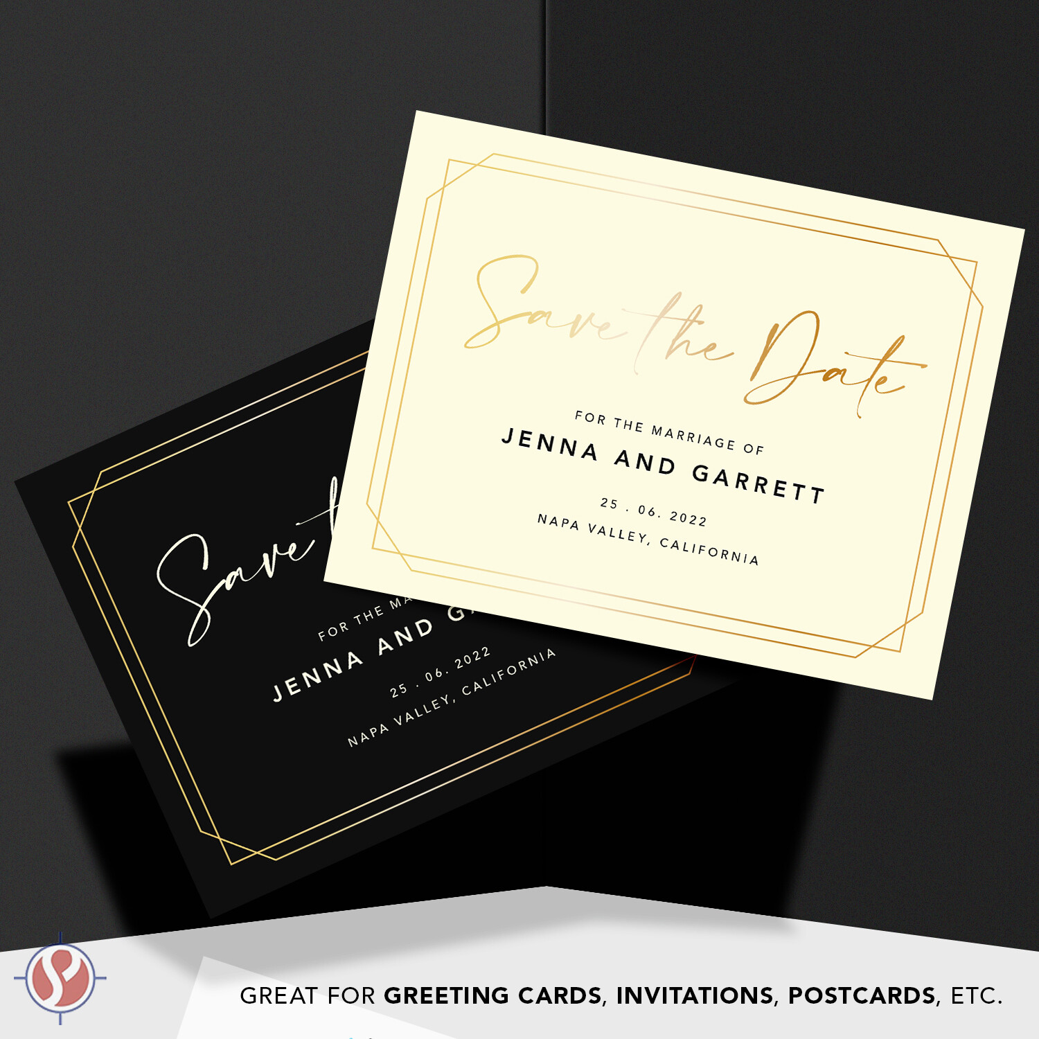 Cream Flat Note Cards – Postcards, Greetings, Invitations – 5 x 7 – 50 per Pack