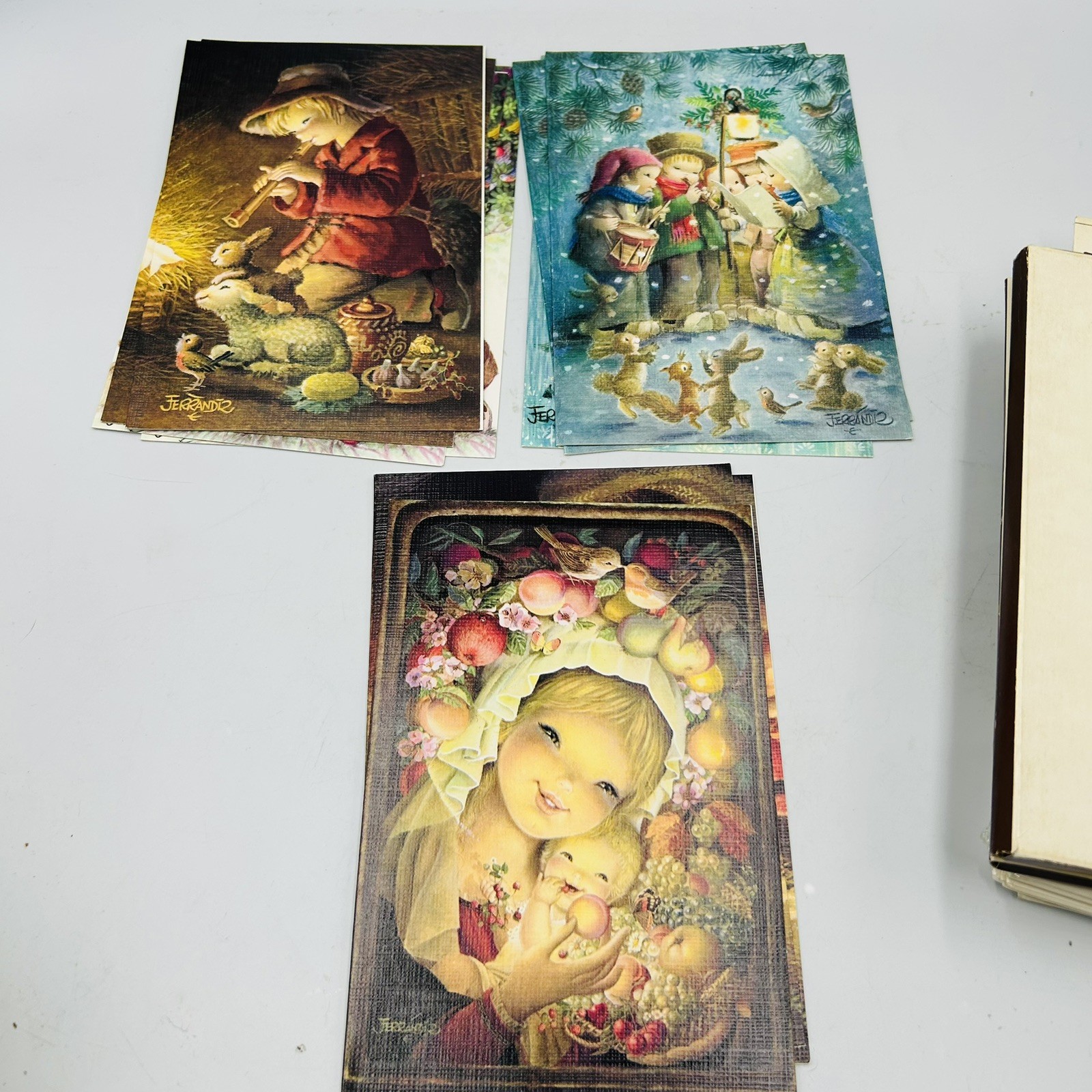 21 Qty Vtg Juan Ferrandiz Greeting Cards By Schmid Unused 1970s Nostalgia