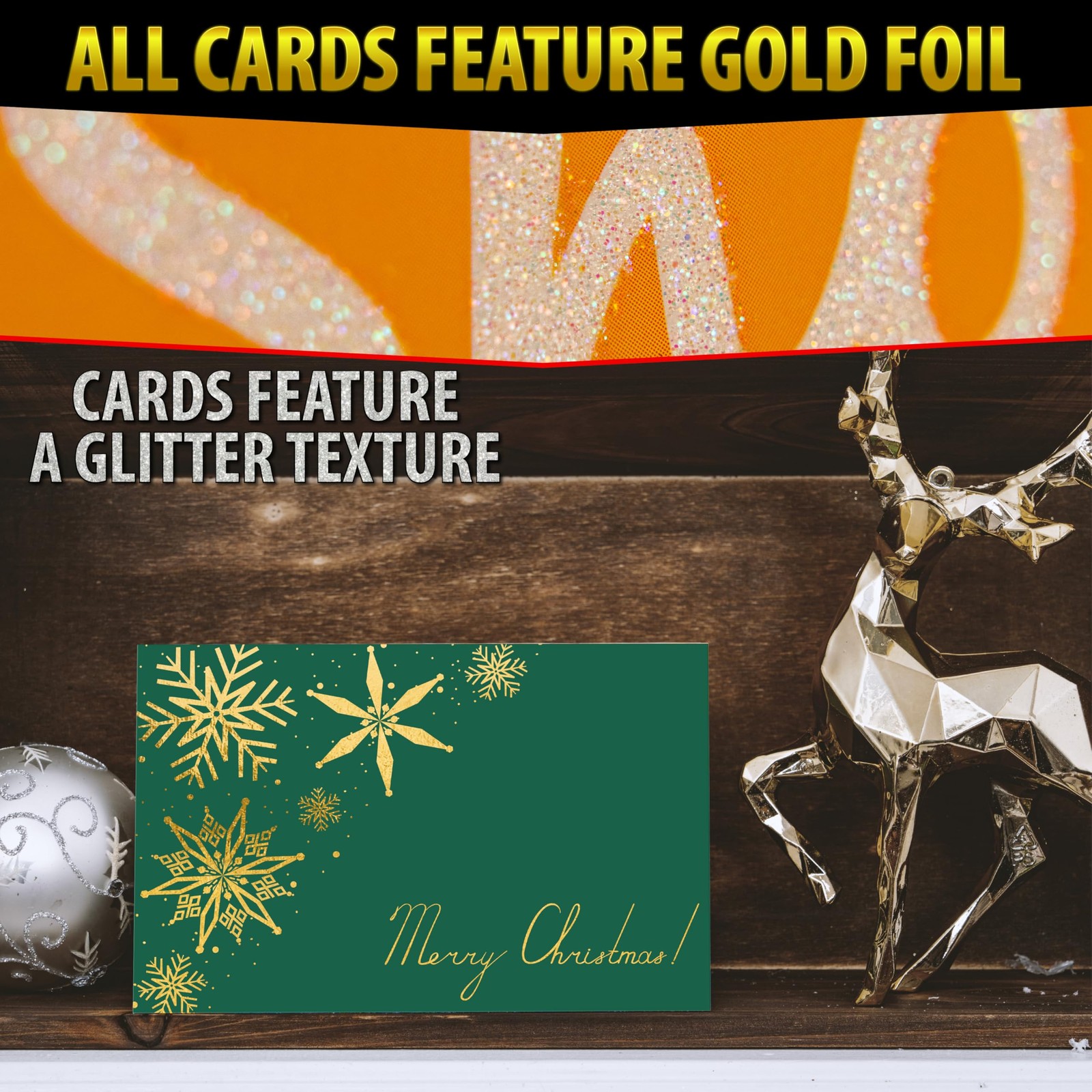 SPIRITDUST 24 Pack Christmas Cards with Envelopes and 4 x 6 inches, mixed