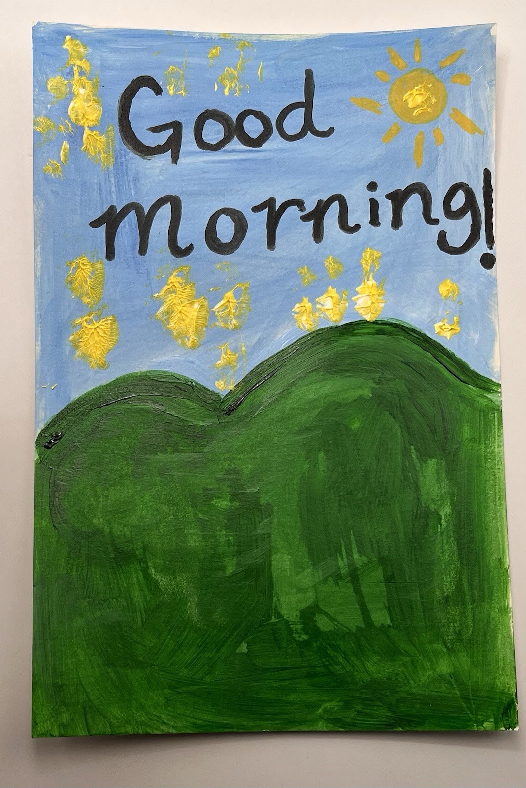 Hand Painted Acrylic Greeting Card All Occasion