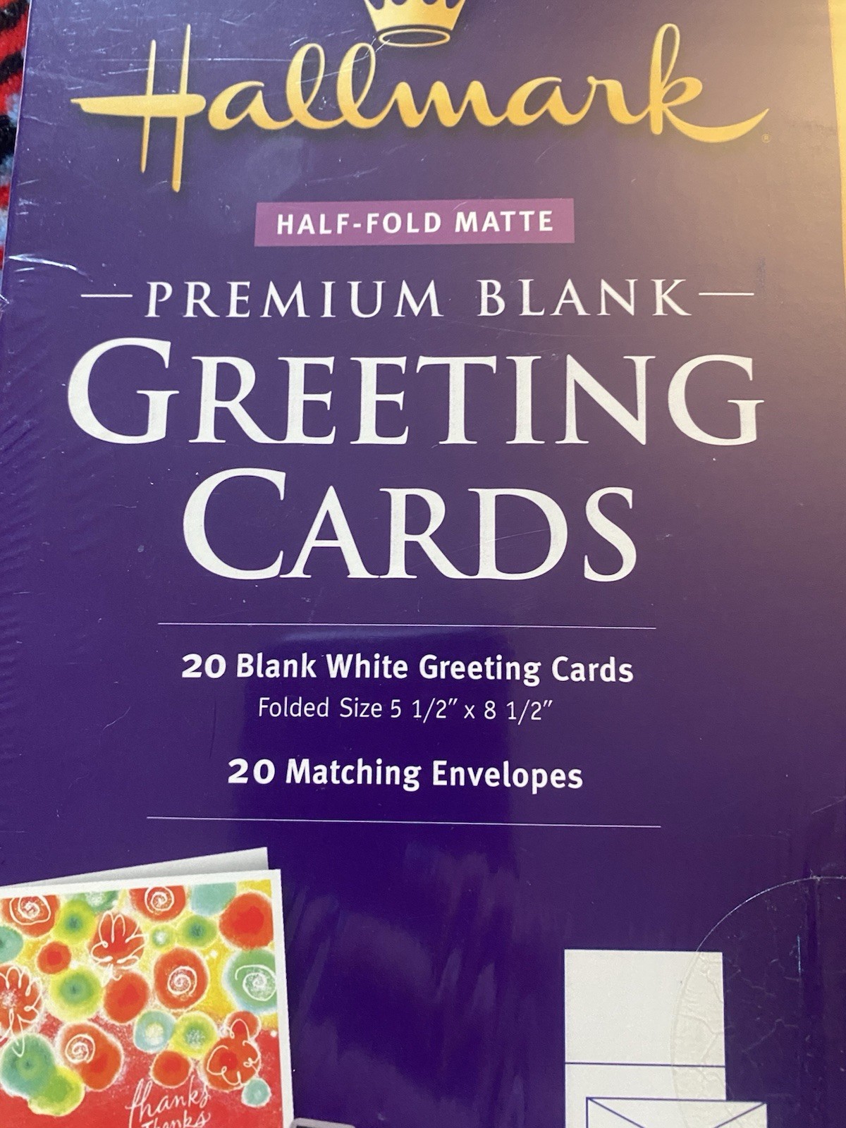 Hallmark Premium White Blank Greeting Cards Set of 20. New Sealed