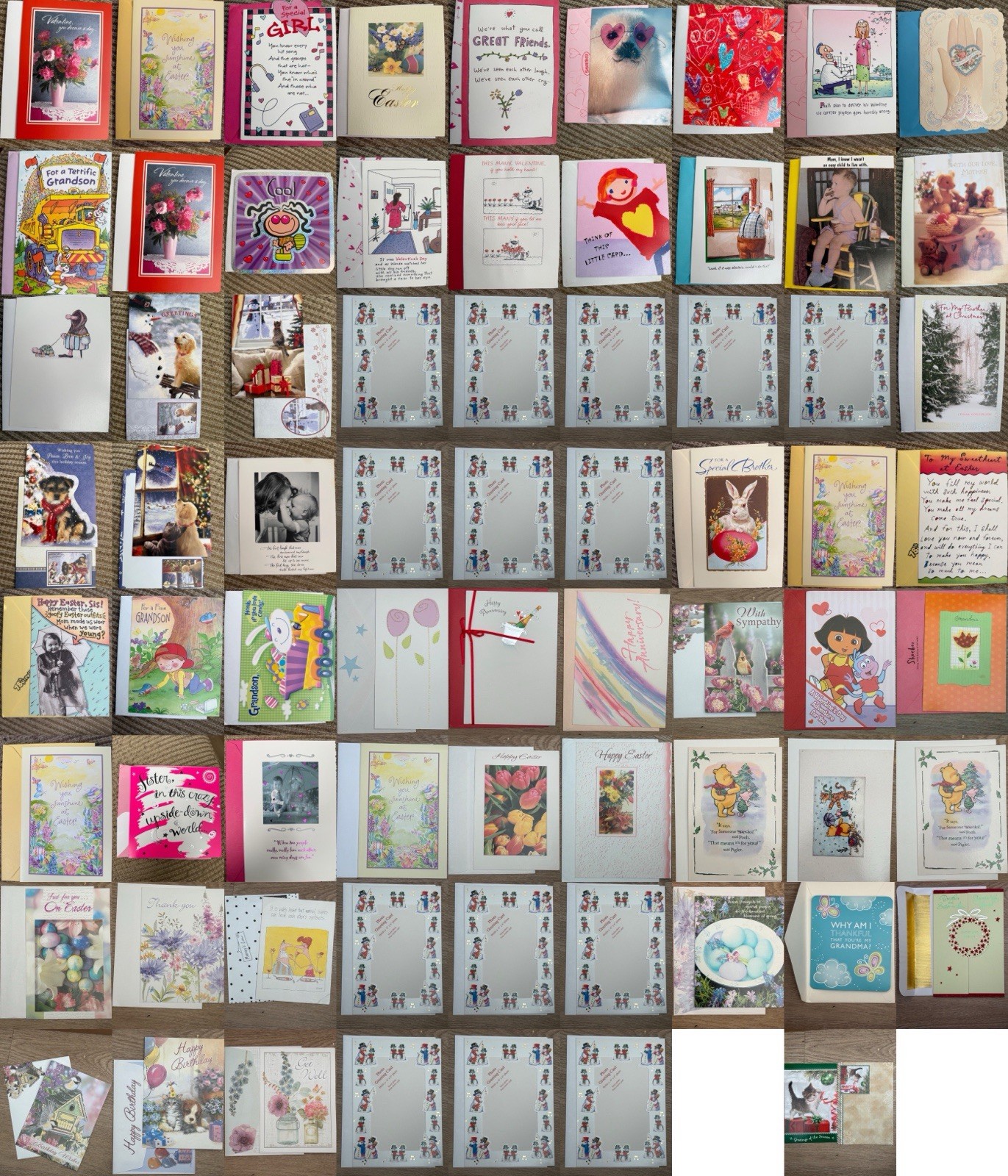LOT 71 Greeting Cards w Envelopes Upscale Funny Cards All Occasion Music Photo