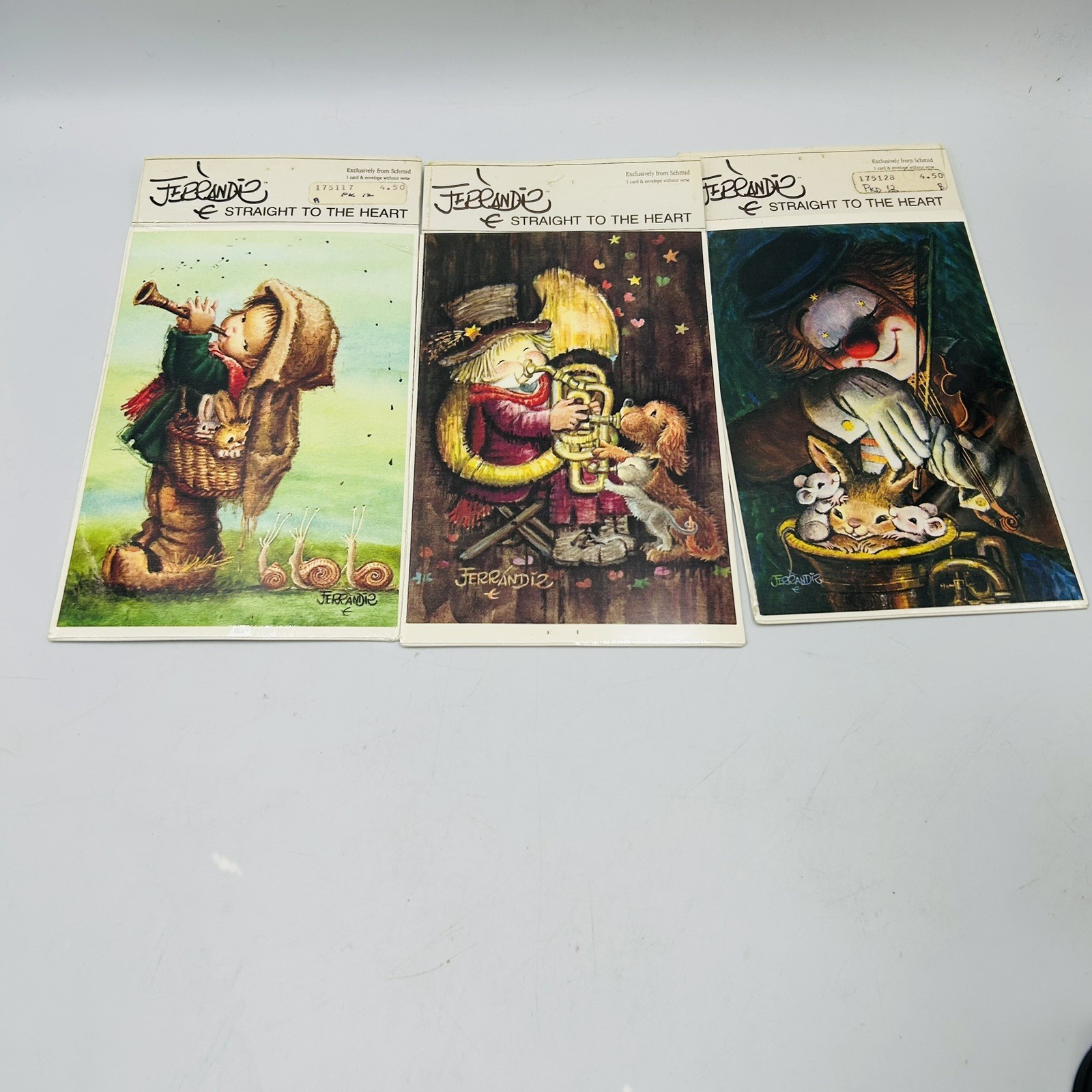 21 Qty Vtg Juan Ferrandiz Greeting Cards By Schmid Unused 1970s Nostalgia