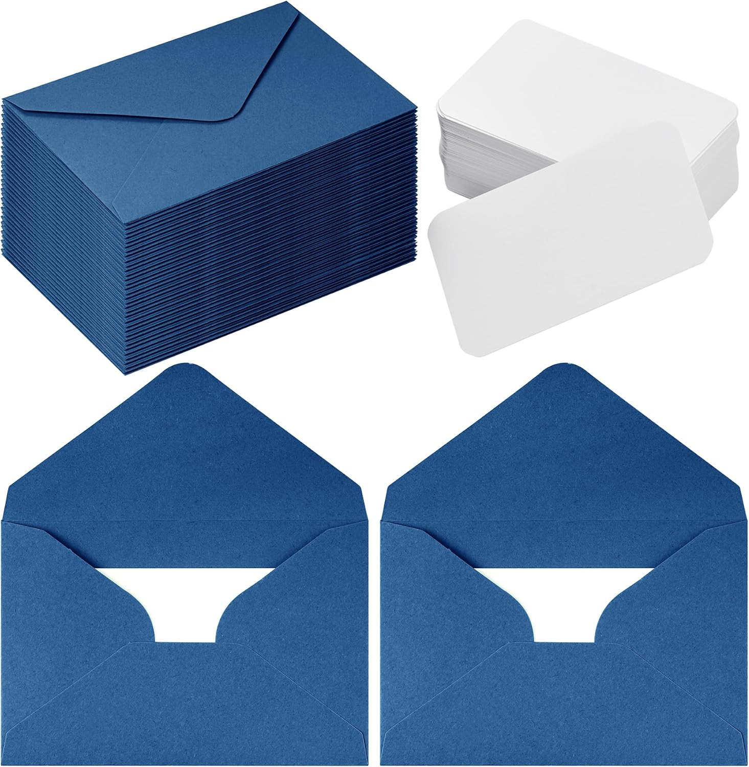 100 Sets Small Envelopes with Small Blank Gift Business Card Wedding Invitation
