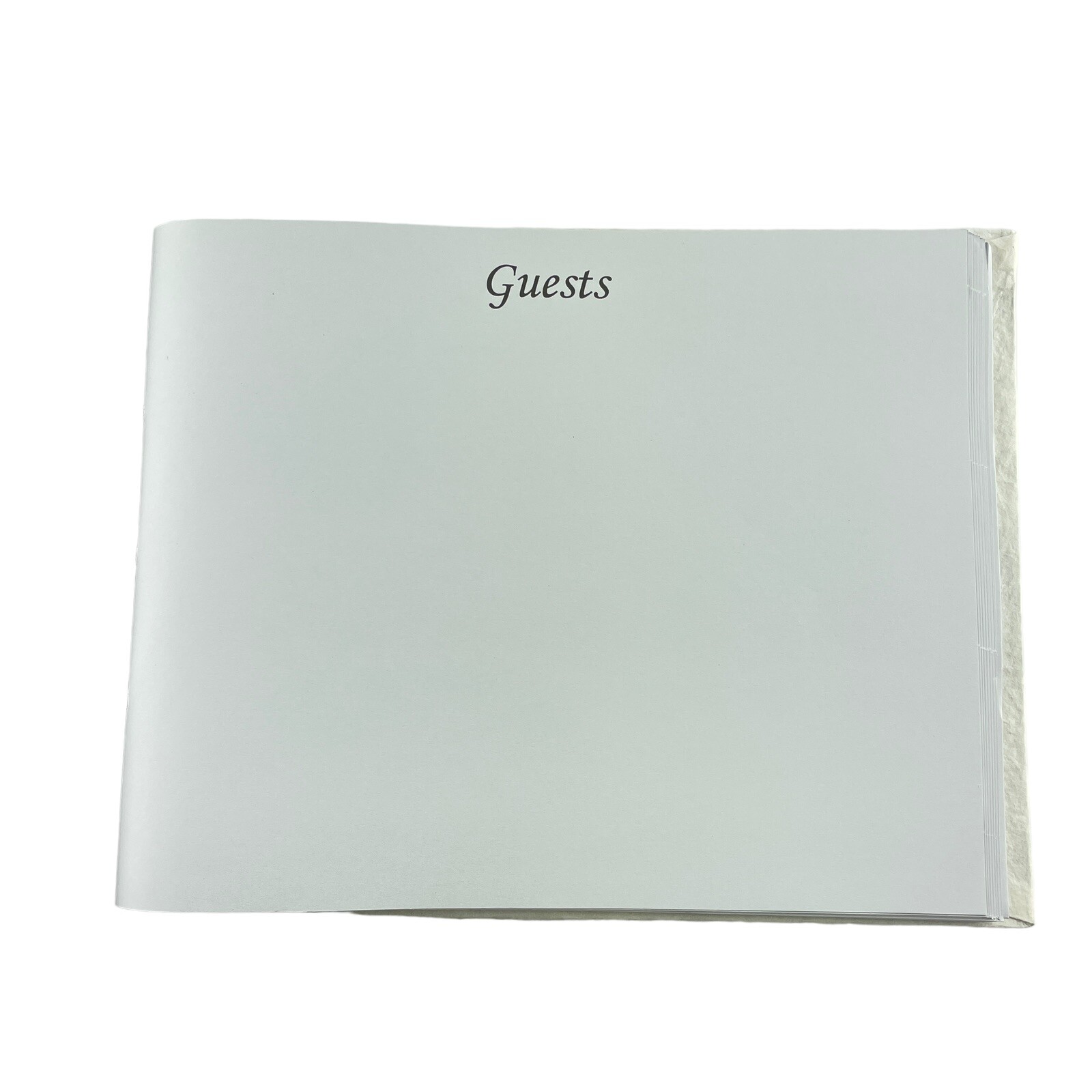 Simplicity PATTERN Guest Book Handmade Paper Heart Ribbon 60 Pages Unlined