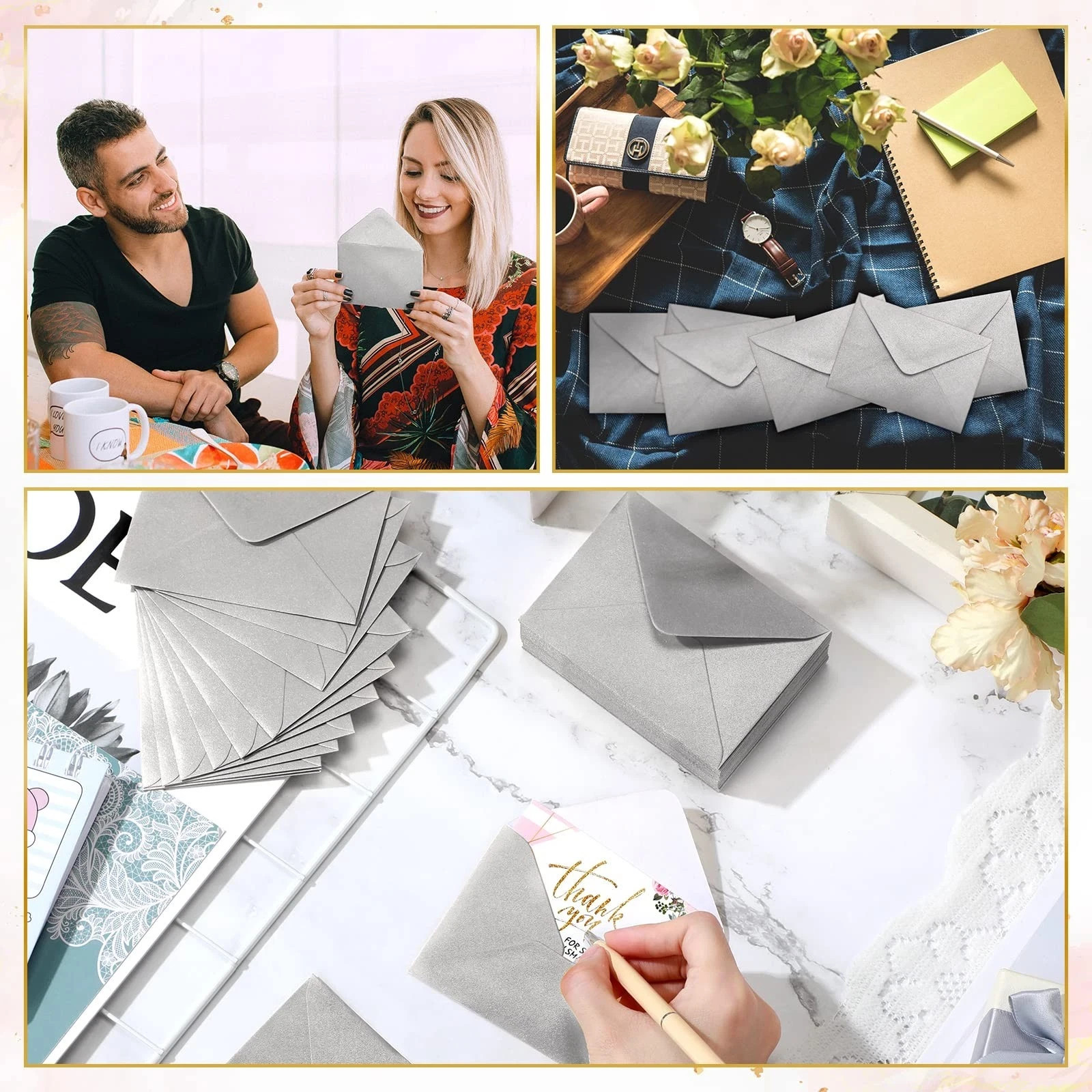 200 Count Mini Gift Card Envelopes Bulk Wedding Pocket Small Paper Envelopes …