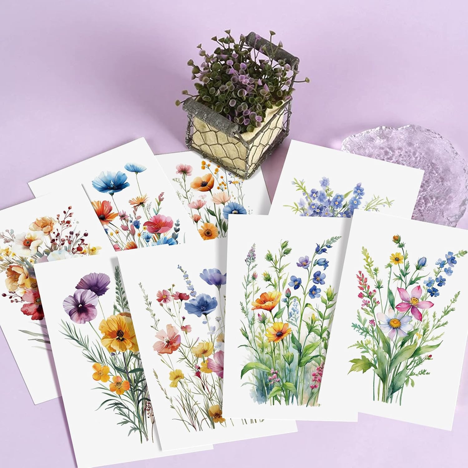 24 Floral Blank Cards and Envelopes, 4X6 Wildflower Blank Note Cards for All …