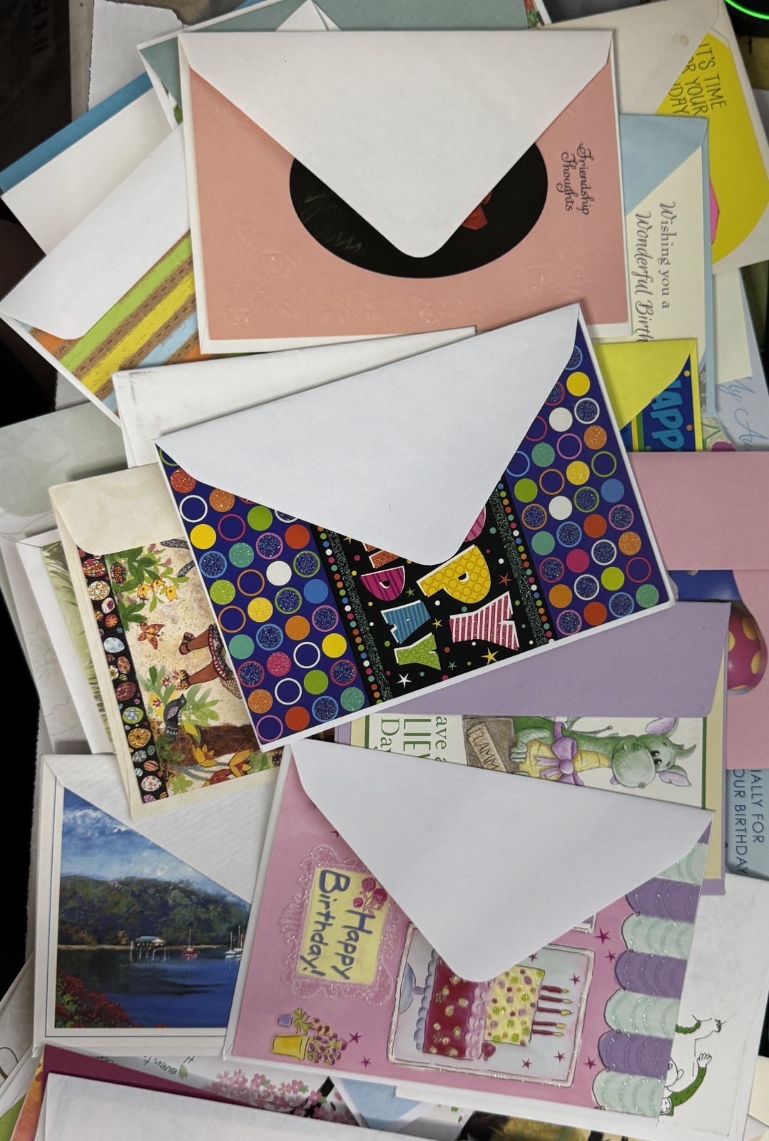 Lot of 50 Greeting Cards with envelopes for Various Occasions (no Christmas)