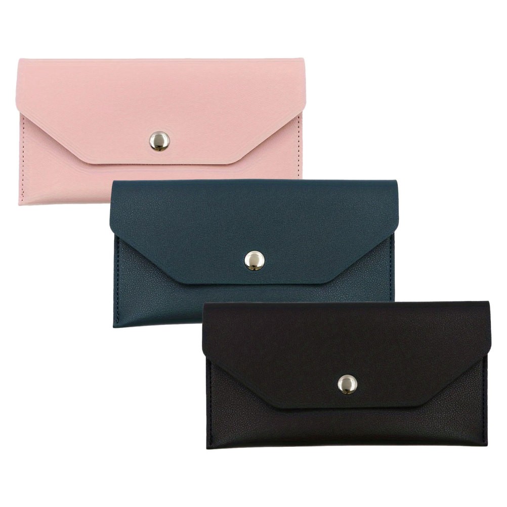 3 Pcs Budget Envelope Wallet Money Pouch for Earphones Cash