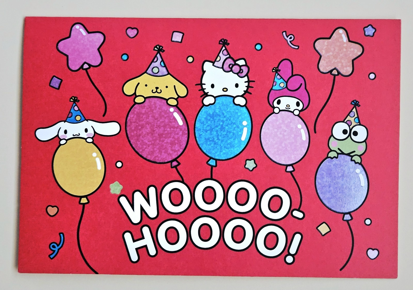 Happy Birthday. Hello Kitty Greeting Card (incl. Envelope 4,5×6,5″)