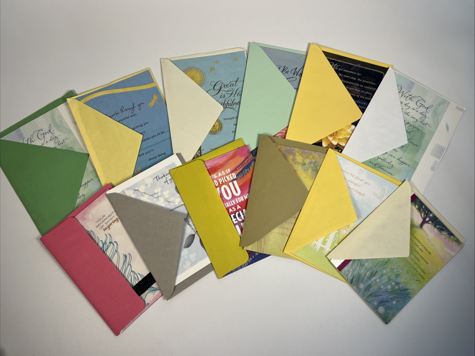 Lot of 12 Christian Greeting Cards- Assorted- Different Occasions