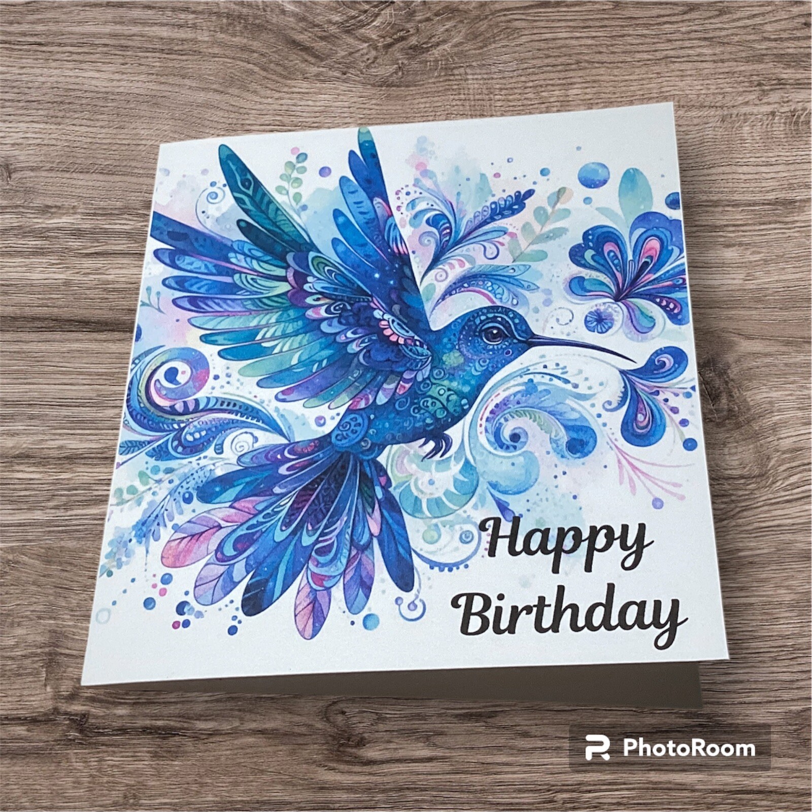 5×5 Inches Happy Birthday Card Her Friend Sister Daughter Hummingbird HM