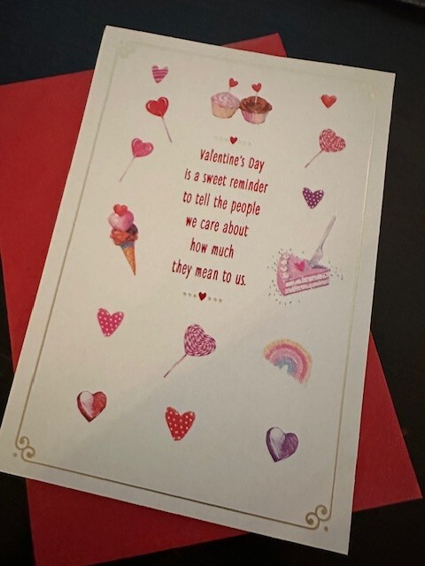 What you Mean to me Valentine Hallmark Happy Valentine’s Day Card TXC57