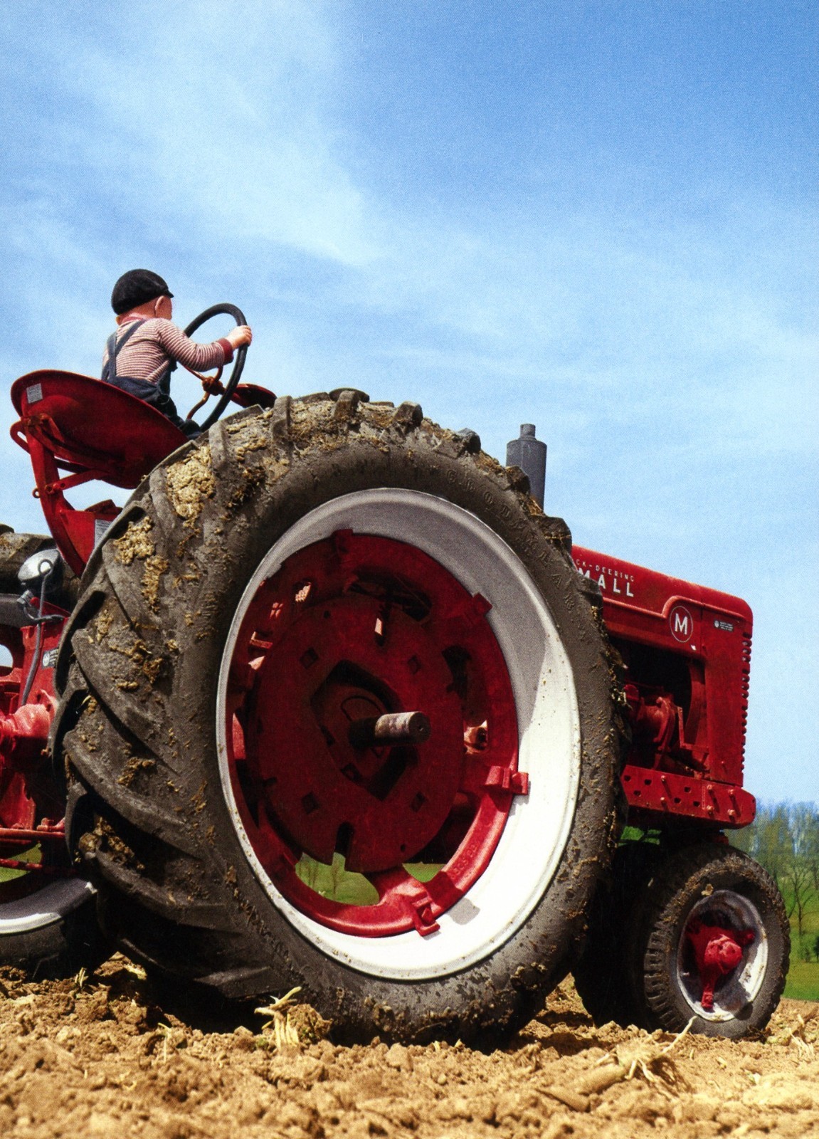 Funny BIRTHDAY Card, Little Boy on Big Tractor Farm by Avanti America + Envelope