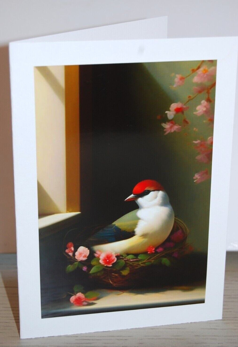 Blank Greeting Card, Glossy Print on Fine Linen Cardstock, FREE SHIPPING