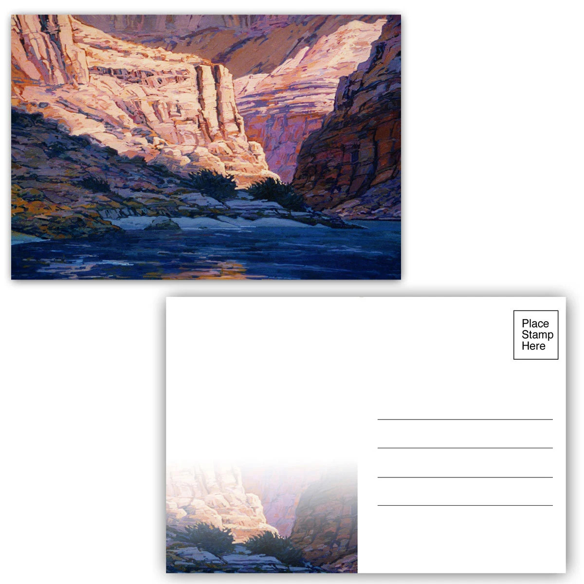 Colorado River Canyon Postcards – 4 x 6 Grand Canyon Postcards – 40 – 17080