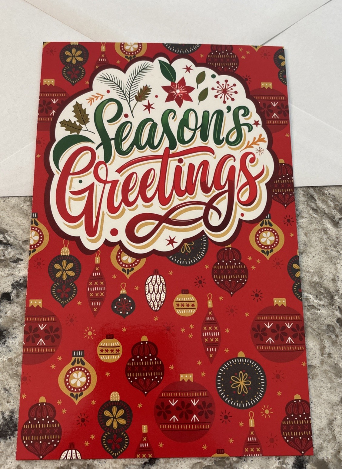 Season’s Greetings Coming New Year 5”x7.75″ Stockwell Greeting Card