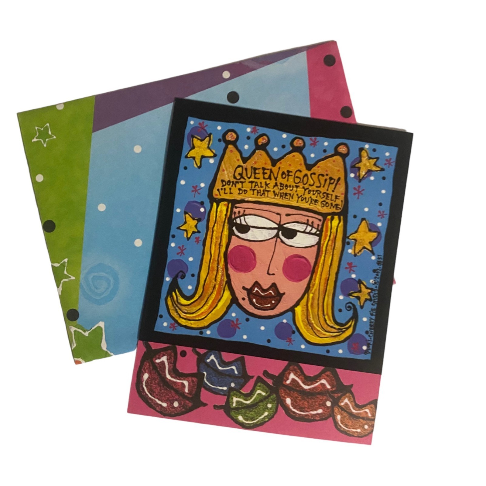 JUST FOR FUN Greeting Cards Blonde Queen Princess Leanin’ Tree Lori Wiseman NOS