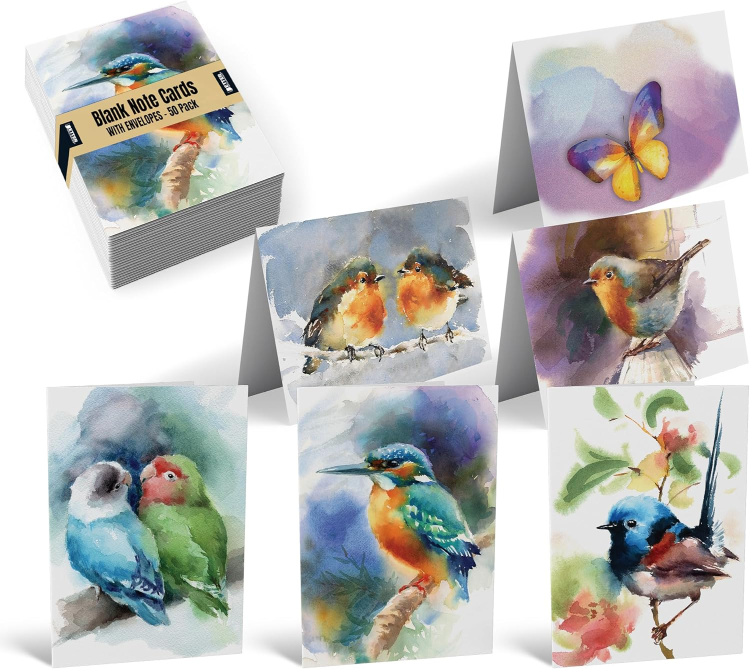 50-Pack All Occasion Greeting Cards Box Set, 4 X 6 Inch, 50 Assorted Blank Note