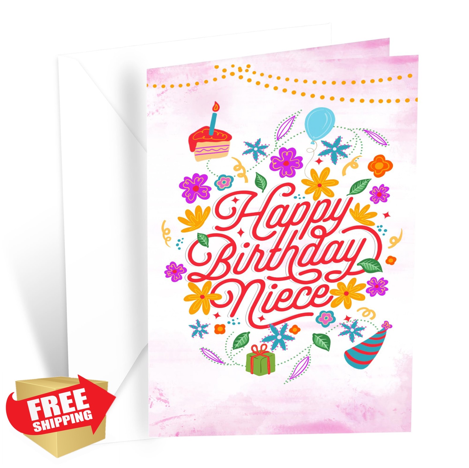 Prime Greetings Niece Birthday Card 5×7.75in