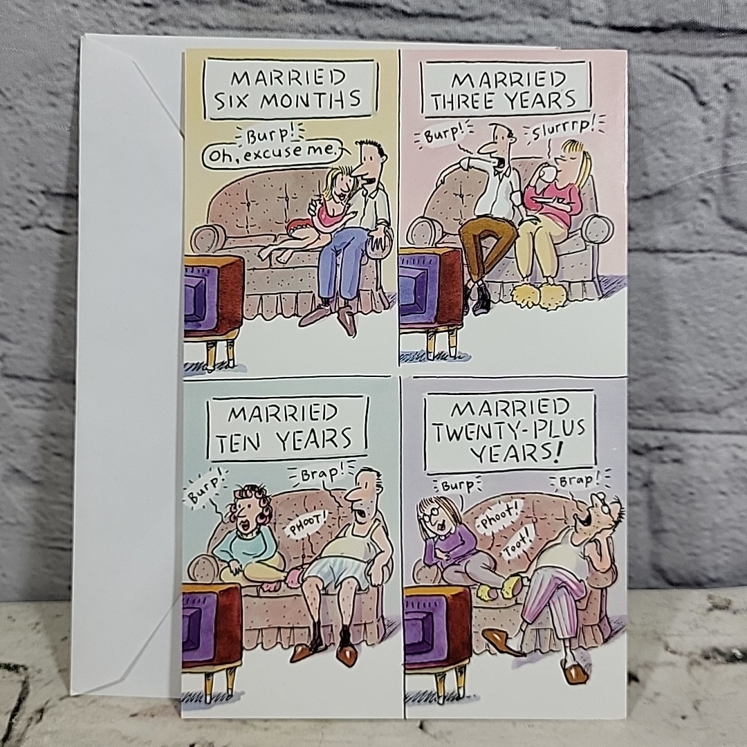 American Greetings Just My Style Anniversary Card Married 20 Plus Years Comic