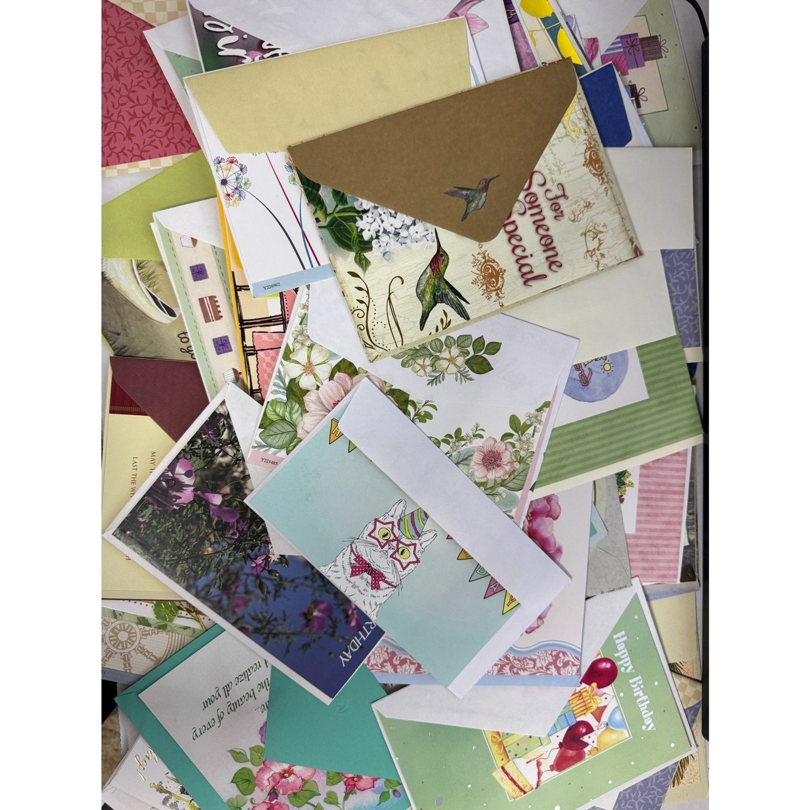 Lot of 50 Greeting Cards with envelopes for Various Occasions (no Christmas)