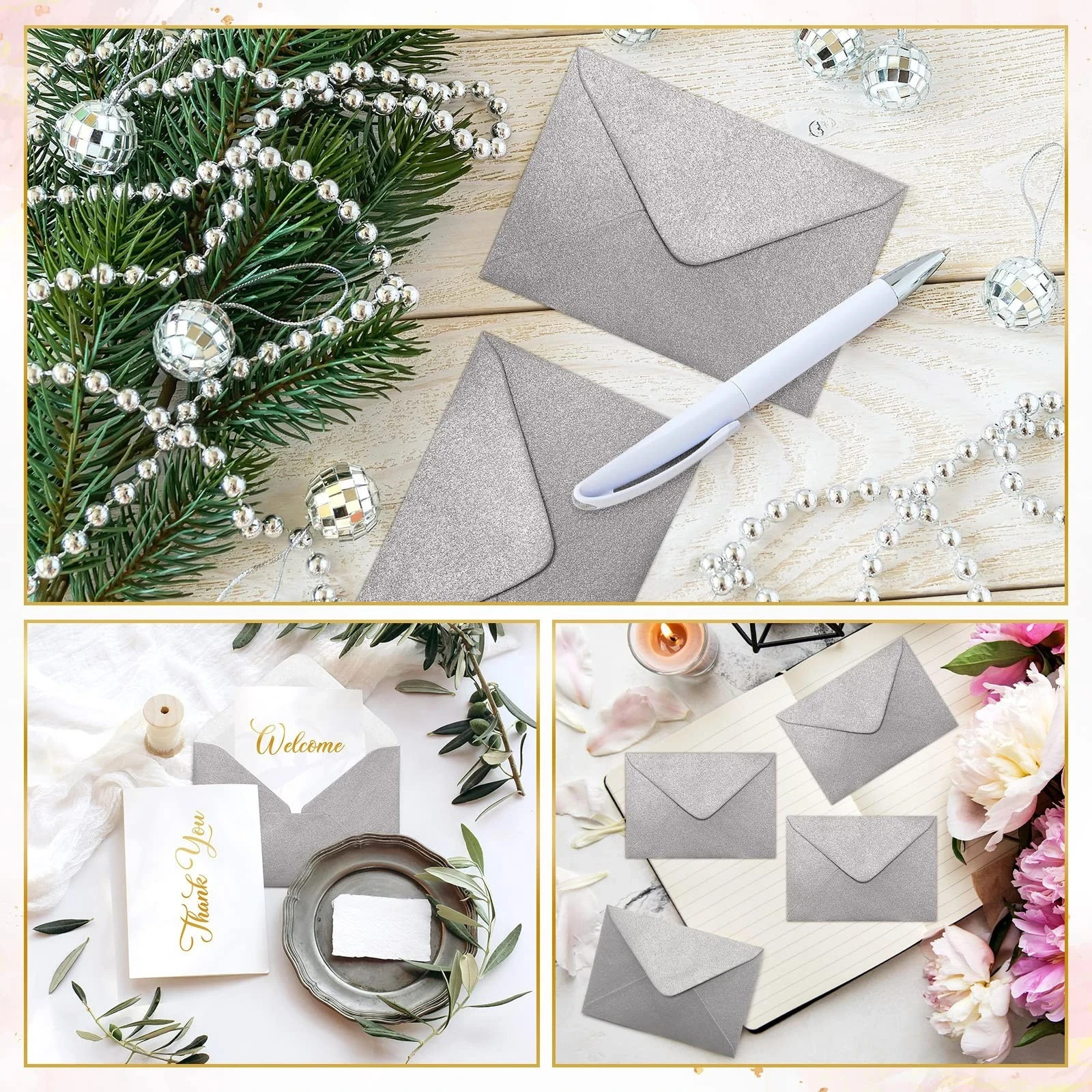 200 Count Mini Gift Card Envelopes Bulk Wedding Pocket Small Paper Envelopes …