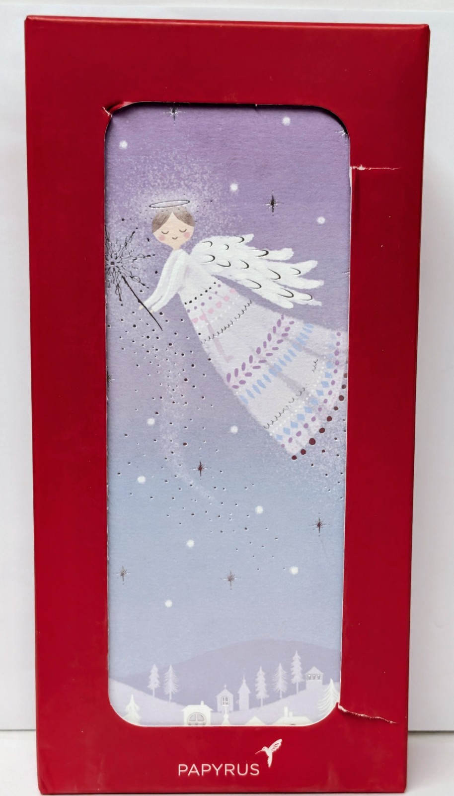 CHRISTMAS CARDS Boxed PAPYRUS 16 Count 8X4 ANGEL w/Envelopes Holiday Cards