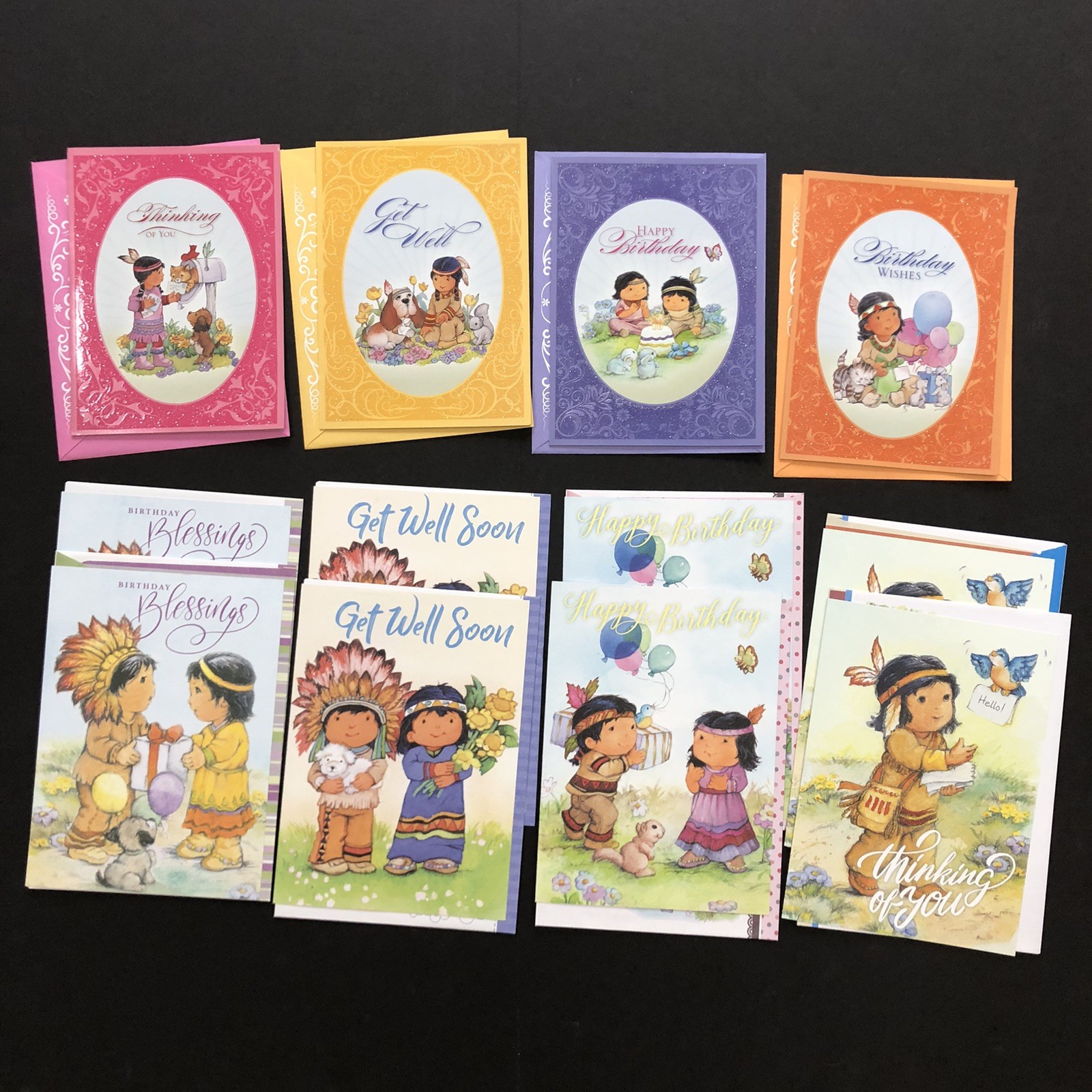 St. Labre Indian School Artist Ellie Colton Greeting Card Lot of 11 USA Made