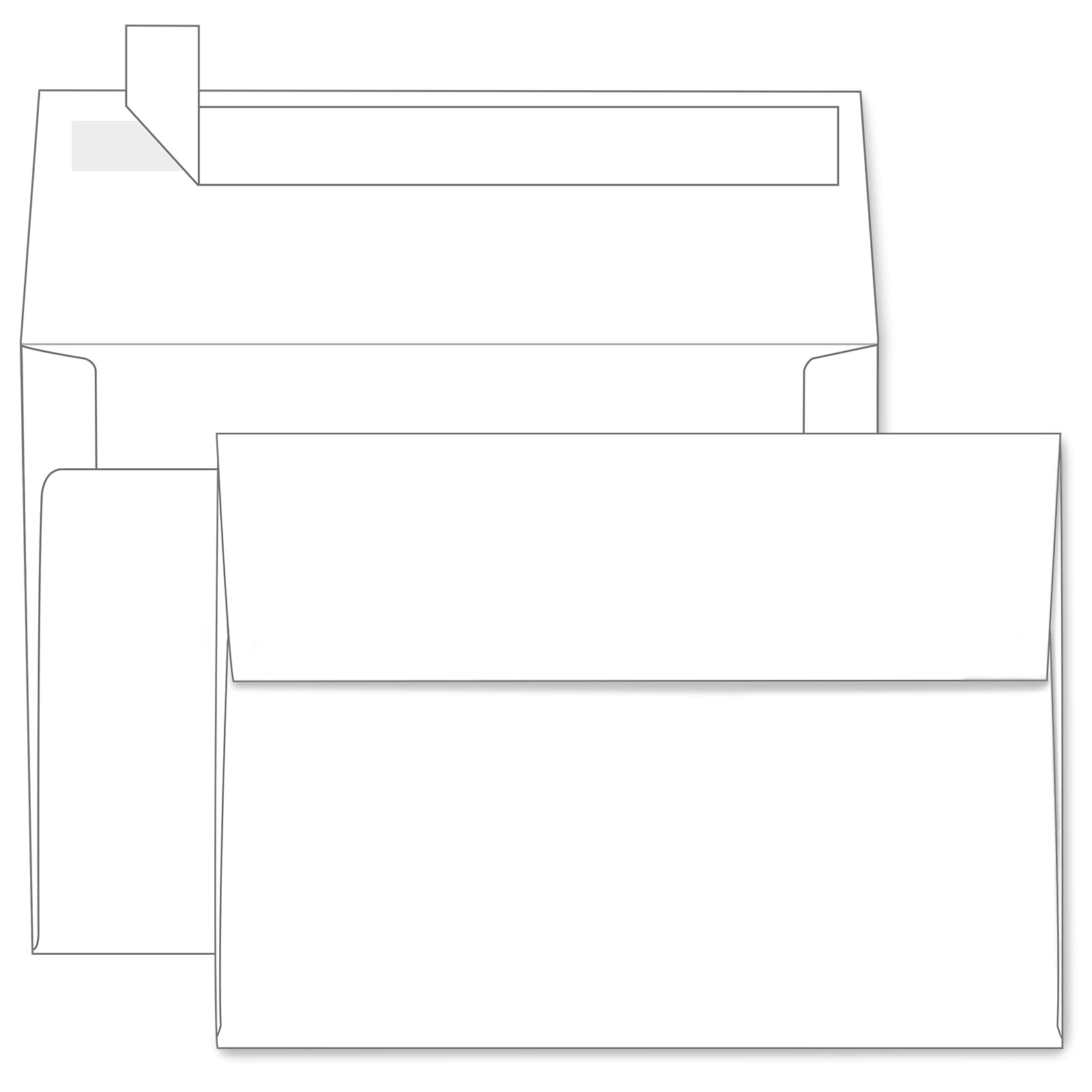 A7 White Self Seal Envelopes 100 Pack, Printable Envelopes for 5×7 Cards, Inv…