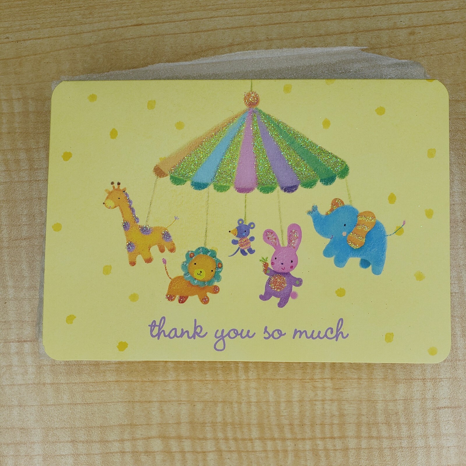 Papyrus Thank You So Much Cards Yellow Baby 12 Notes & Lined Envelopes NIB