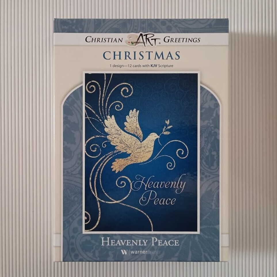 Heavenly Peace Christmas Cards (1 design, 12 cards w/KJV Scripture)