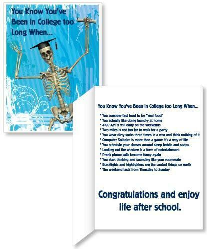 Graduation Skeleton Card – 3′ Standard Card