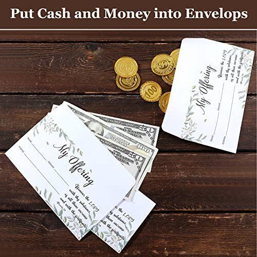 500 Count Tithes and Offering Envelopes for Church Offering Donation