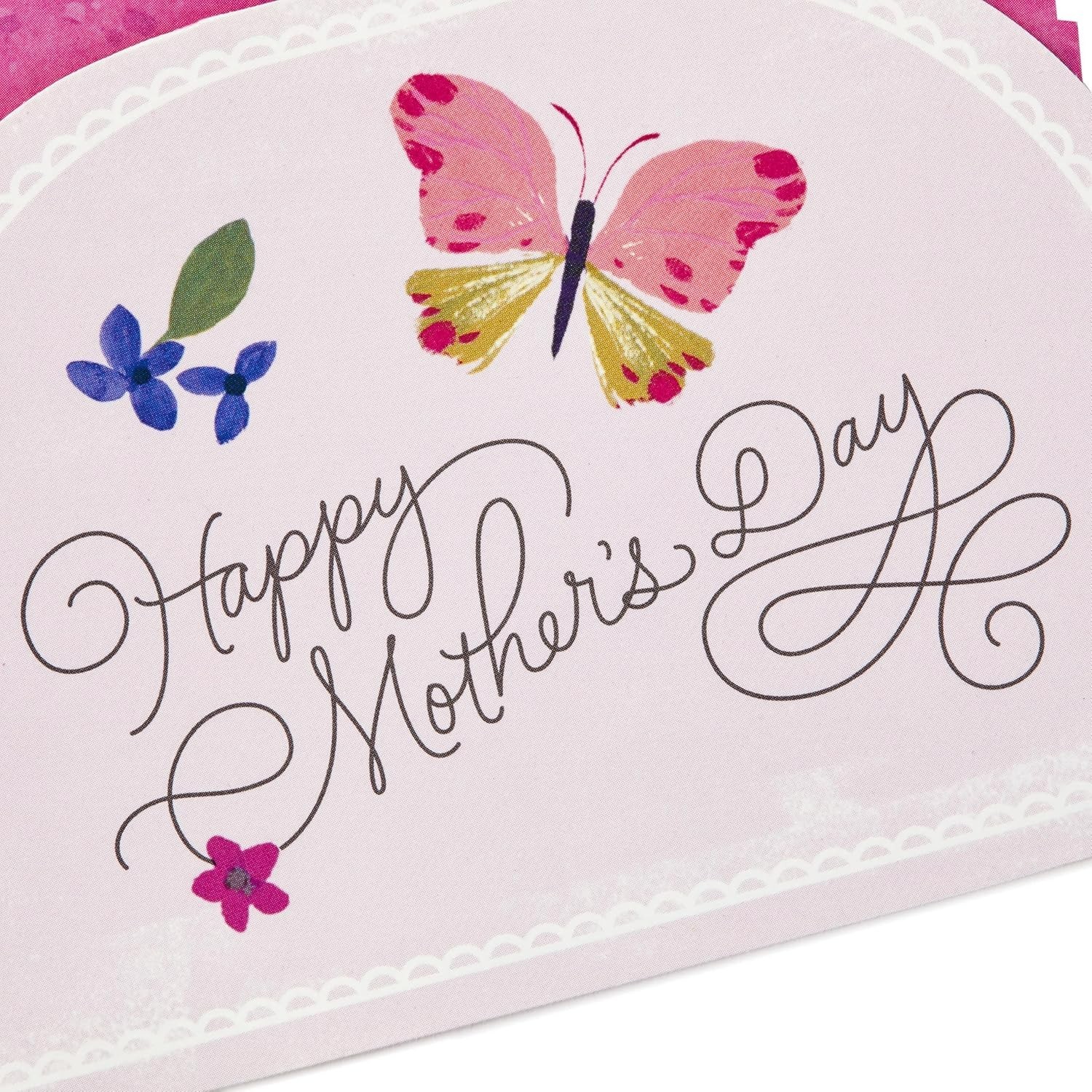 Paper Wonder Mothers Day Pop Up Card Purple Flower Bouquet, Beautiful in Ever…