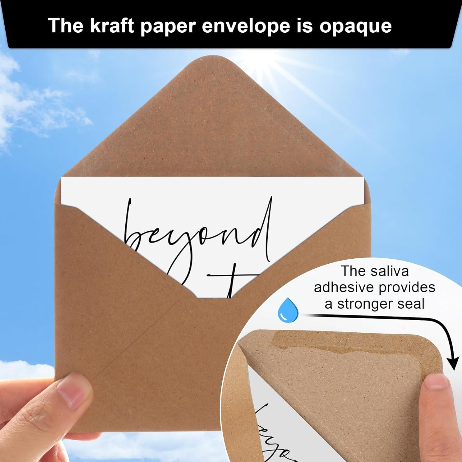 Joyberg Thank You Cards with Envelopes 34 Pcs, Beyond Grateful 3.5×5 White