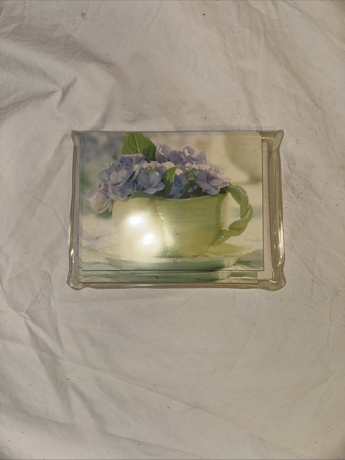 8 Hallmark Hydrangea Blank Note Cards & Envelopes 5.5×4.25” New – Open Package