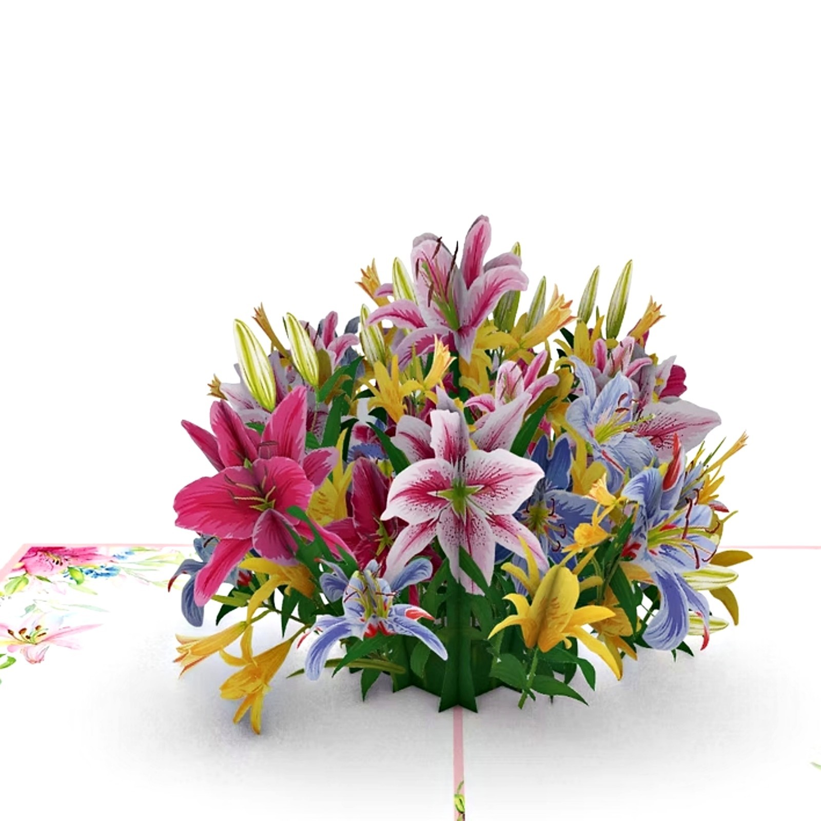 3D Pop Up Greeting Card Flower Floral Birthday Mother Love Anniversary Nature