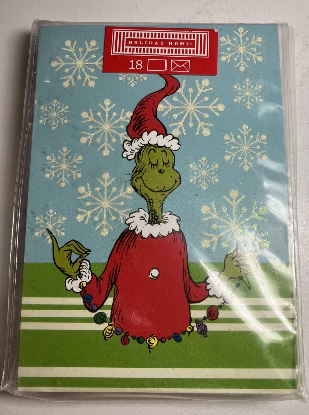 Dr. Seuss THE GRINCH Merry Grinchmas Christmas Greeting Card 18 Pack. 2012