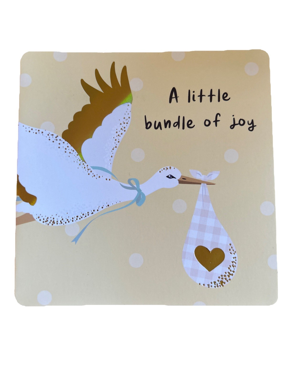 Bluesky Blank Greeting Card- New Baby- A Little bundle Of Joy- Neutral