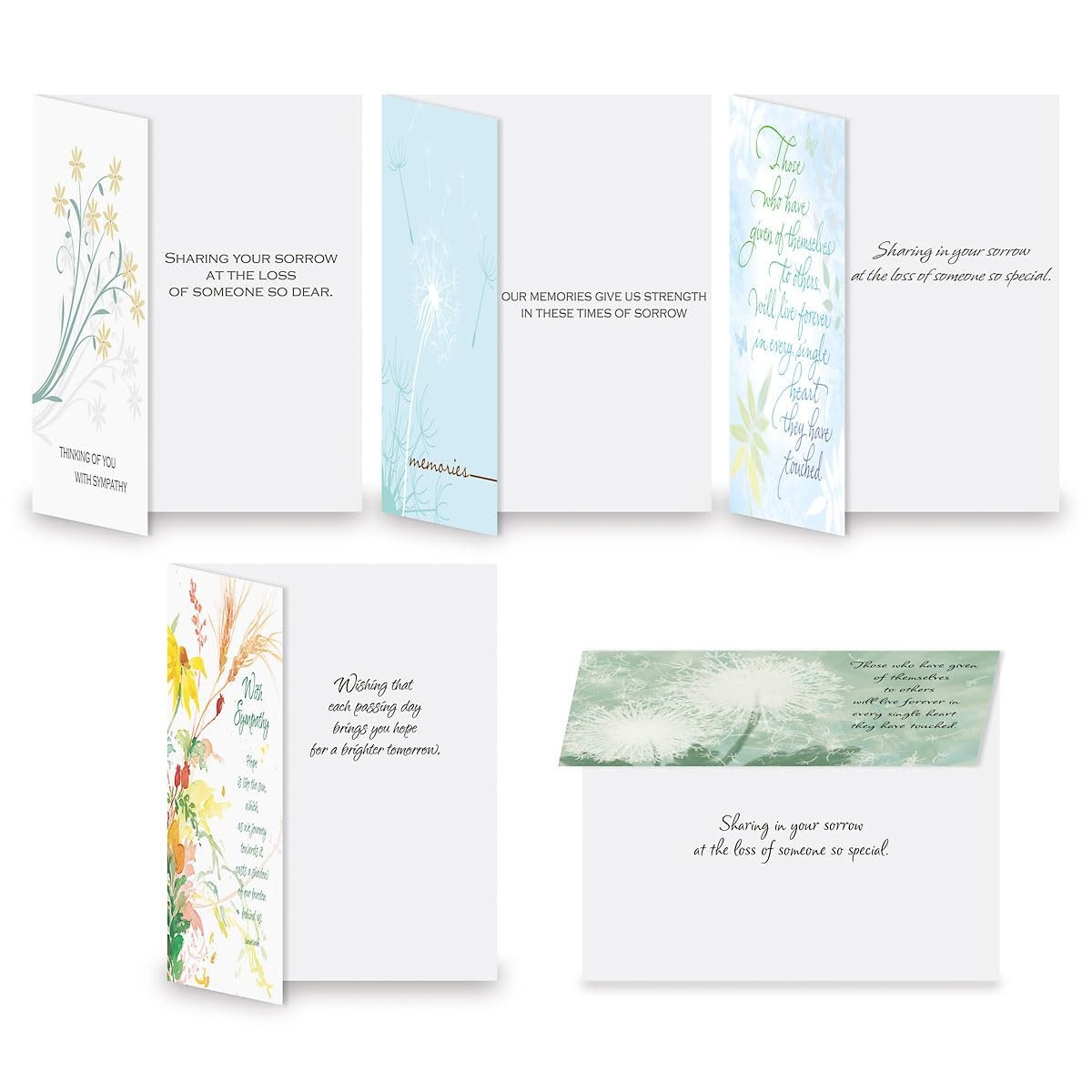 Mega Sympathy Cards with Envelopes- Set of 40 Bulk Assortment (20 Designs), L…
