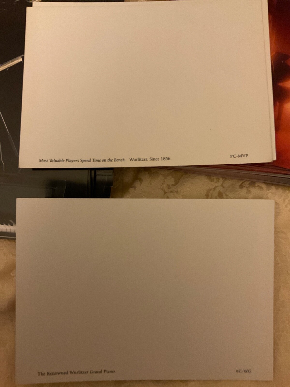 100 Pack PIANO Postcards Bulk Set – All Occasion Assorted Blank Post Cards