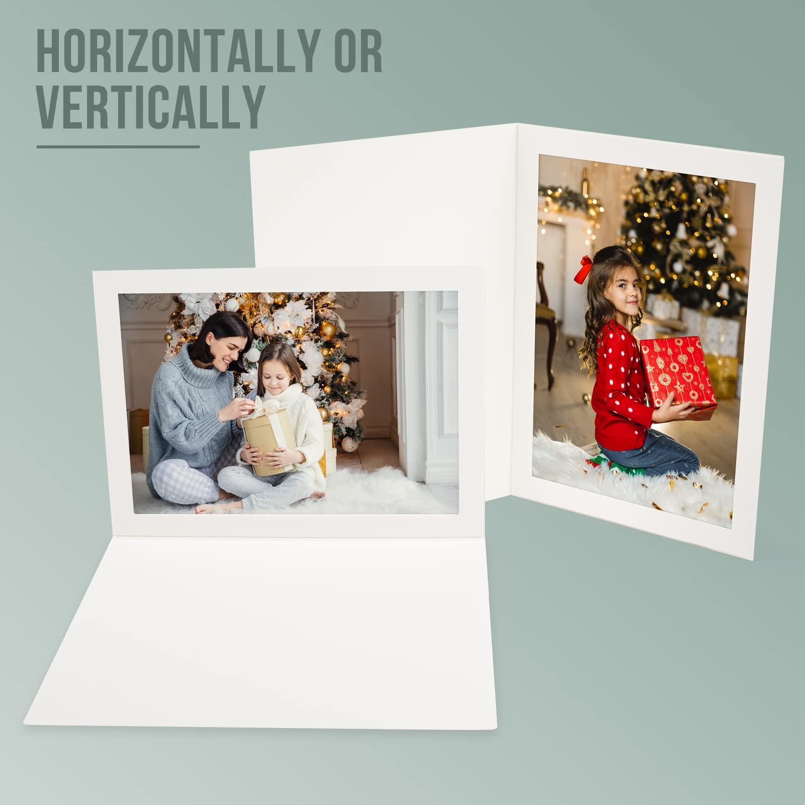 , Pack of 10, 5×7 Photo Folders, Cardboard Picture Frame, Paper Frame Cards, …