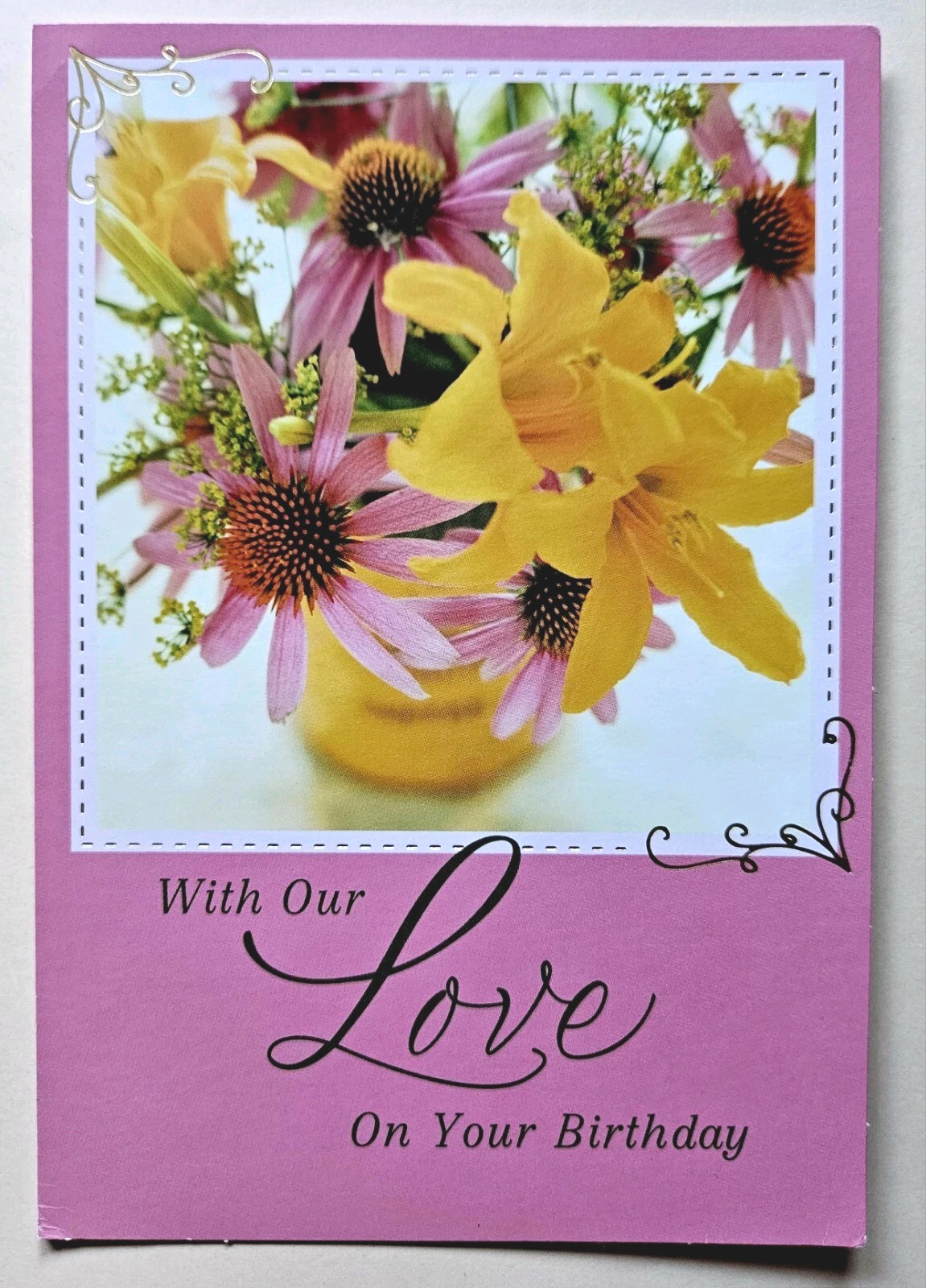 With Our Love On Your Birthday / Greeting Card (incl. Envelope 5×7″)